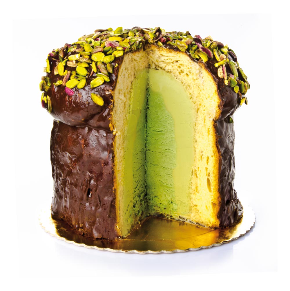 Brivido d’inverno panettone al pistacchio · Pasticceria Aiello